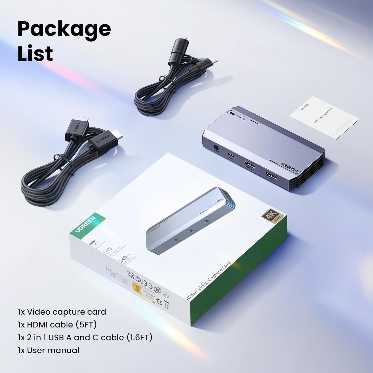 Buy UGREEN 25173 4K@60Hz HDMI Capture Card for Live Streaming, Gaming Online in Pakistan - UGREEN PK