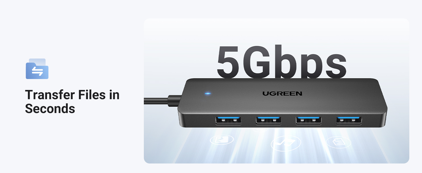 UGREEN 35574 USB 3.0 Hub 4-Port Ultra-Slim Expander, 5Gbps (1 Meter Cable) Buy UGREEN 35574 USB 3.0 Hub 4-Port Ultra-Slim Expander, 5Gbps (1 Meter Cable) Online in Pakistan - UGREEN PK