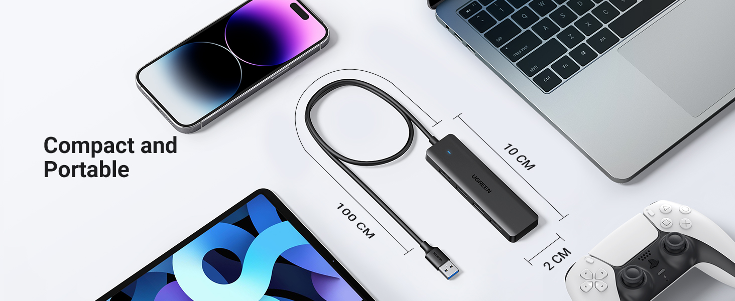 UGREEN 35574 USB 3.0 Hub 4-Port Ultra-Slim Expander, 5Gbps (1 Meter Cable) Buy UGREEN 35574 USB 3.0 Hub 4-Port Ultra-Slim Expander, 5Gbps (1 Meter Cable) Online in Pakistan - UGREEN PK