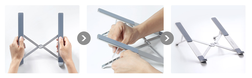 UGREEN 40289 Portable Aluminium Laptop Stand – Adjustable, Foldable Riser Buy UGREEN 40289 Portable Aluminium Laptop Stand – Adjustable, Foldable Riser Online in Pakistan - UGREEN PK