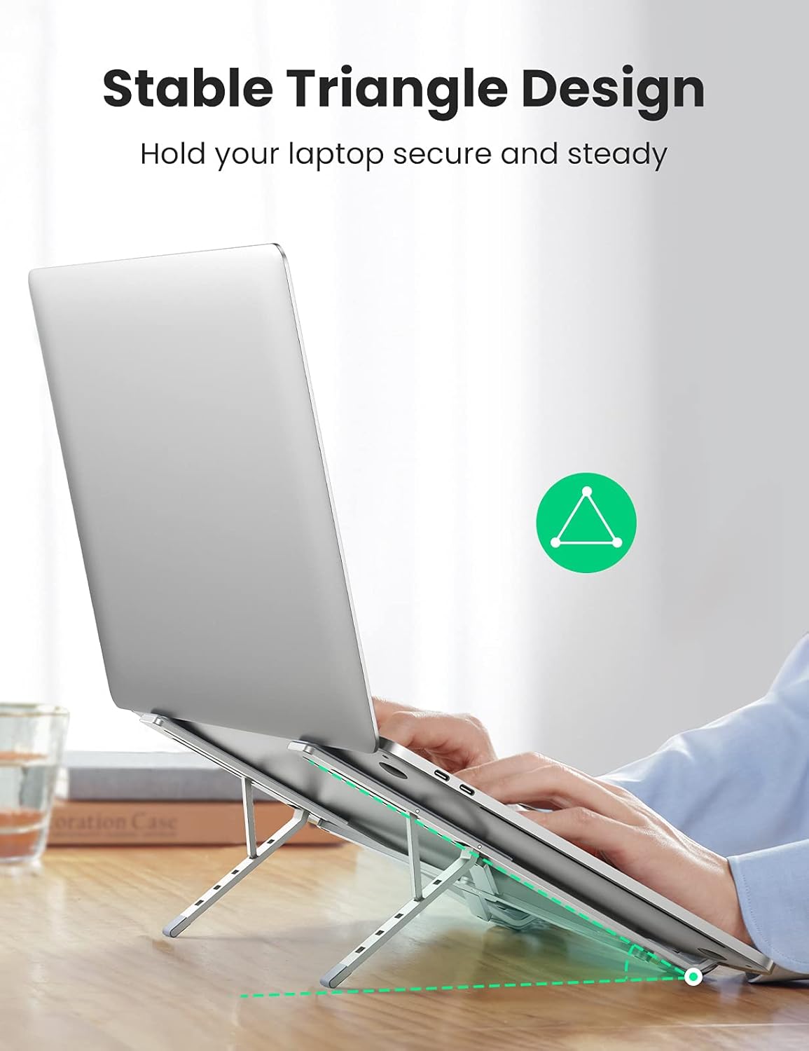 Buy UGREEN 40289 Portable Aluminium Laptop Stand – Adjustable, Foldable Riser Online in Pakistan - UGREEN PK