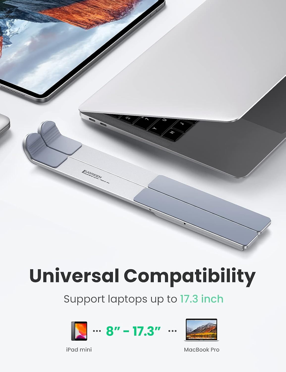 Buy UGREEN 40289 Portable Aluminium Laptop Stand – Adjustable, Foldable Riser Online in Pakistan - UGREEN PK