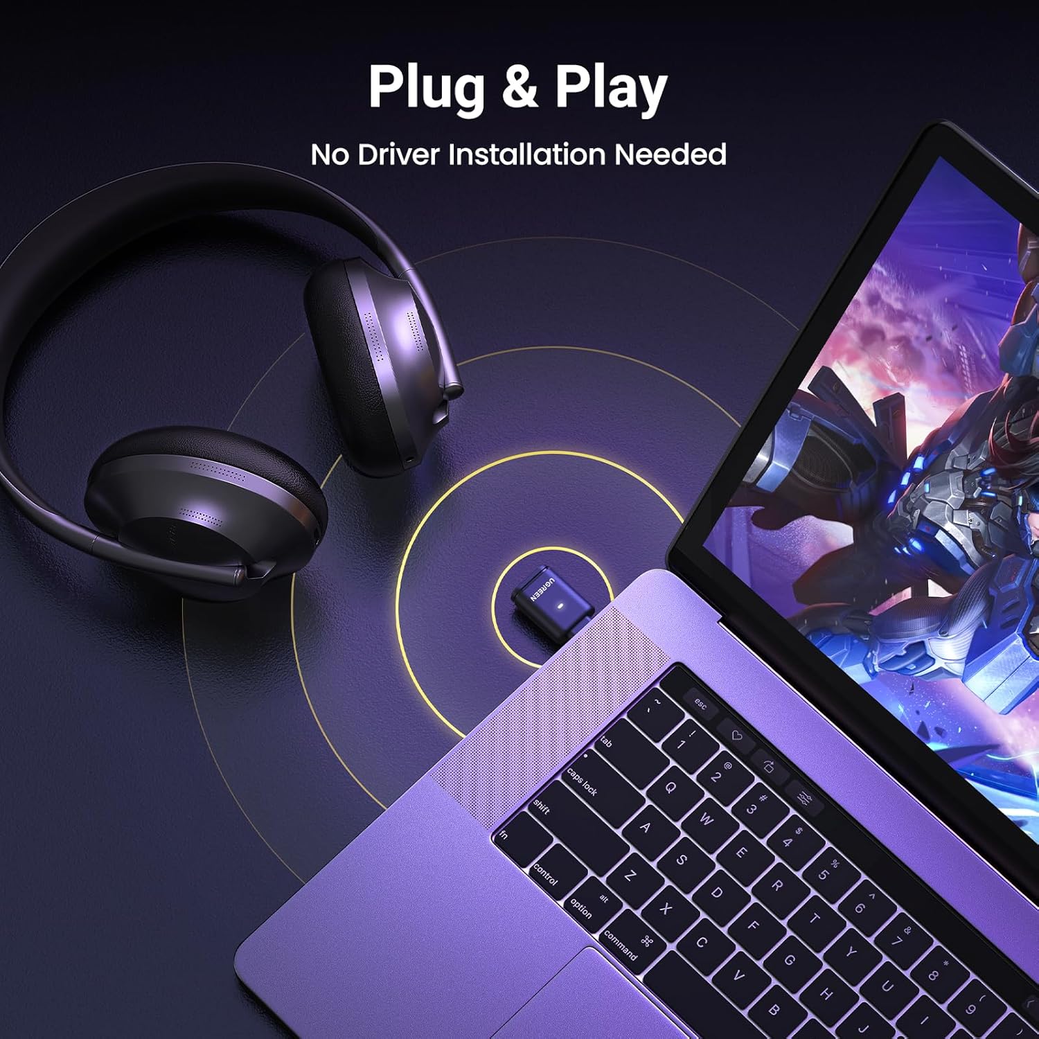 Buy UGREEN 45008 Bluetooth 5.3 Adapter for PS5 and PC APTX Low Latency Online in Pakistan - UGREEN PK