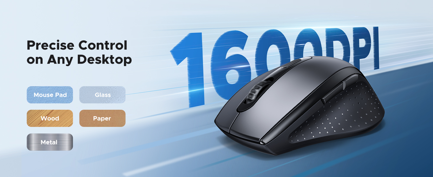 UGREEN 45012 2.4G Wireless Mouse 1600 DPI Ergonomic Design (Black) Buy UGREEN 45012 2.4G Wireless Mouse 1600 DPI Ergonomic Design (Black) Online in Pakistan - UGREEN PK