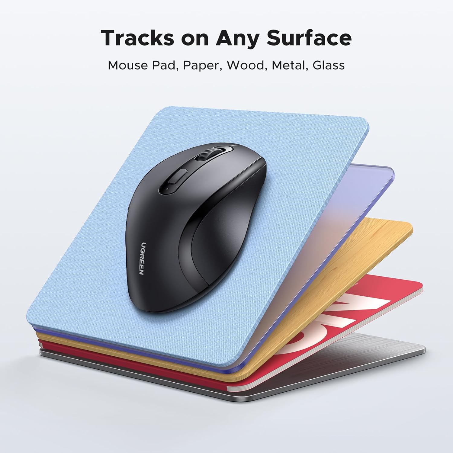 Buy UGREEN 45012 2.4G Wireless Mouse 1600 DPI Ergonomic Design (Black) Online in Pakistan - UGREEN PK
