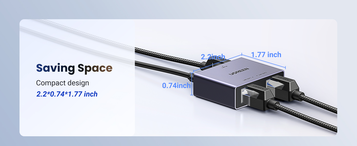 UGREEN 45311 Ethernet Splitter 1 to 2 Gigabit Network Switch Plug & Play Buy UGREEN 45311 Ethernet Splitter 1 to 2 Gigabit Network Switch Plug & Play Online in Pakistan - UGREEN PK