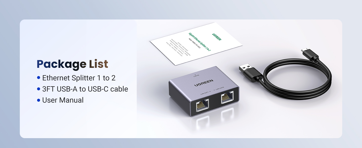 UGREEN 45311 Ethernet Splitter 1 to 2 Gigabit Network Switch Plug & Play Buy UGREEN 45311 Ethernet Splitter 1 to 2 Gigabit Network Switch Plug & Play Online in Pakistan - UGREEN PK