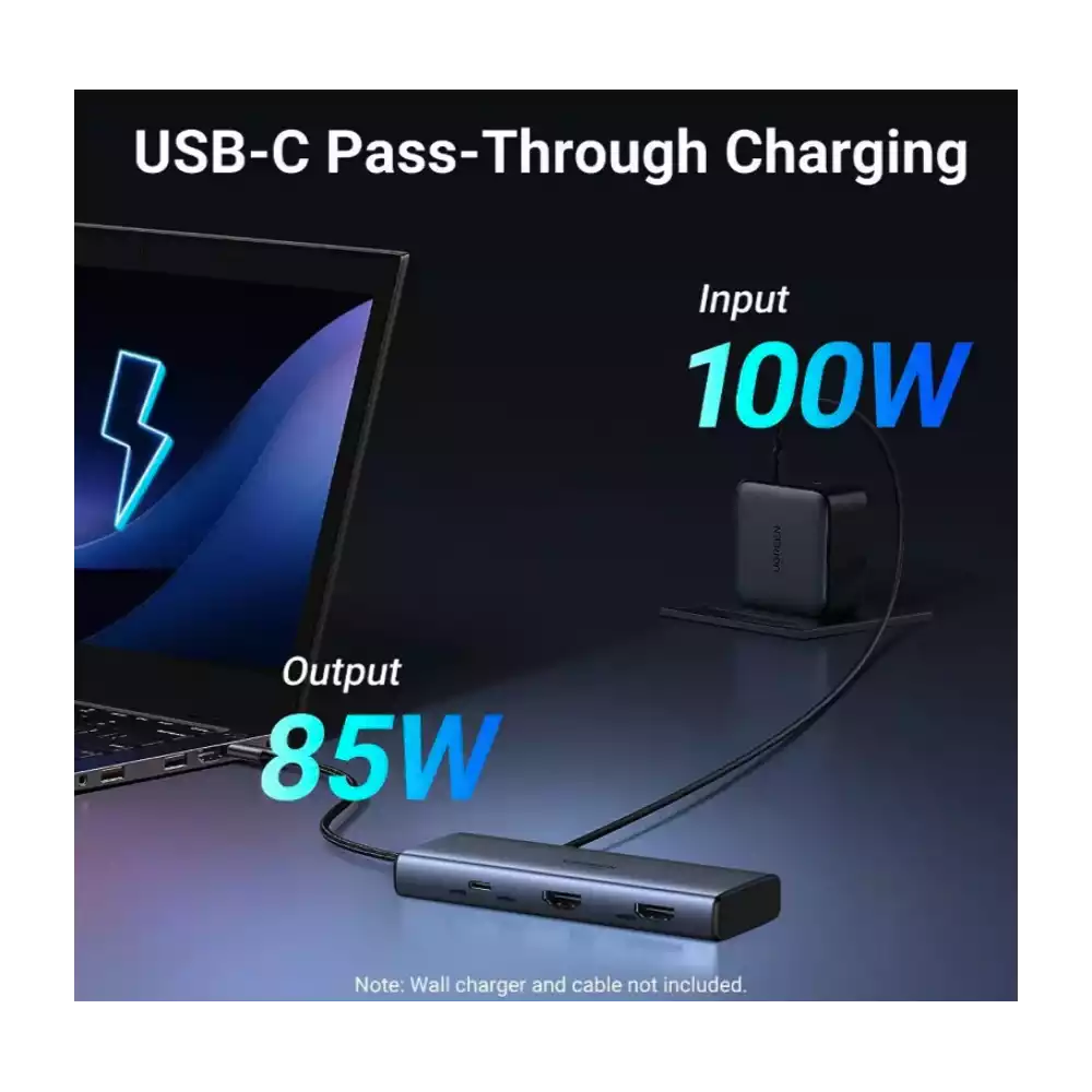 Buy UGREEN 45379 7-in-1 USB-C Hub Dual 4K@60Hz HDMI, 100W PD, 4x USB-A/C 10Gbps Online in Pakistan - UGREEN PK