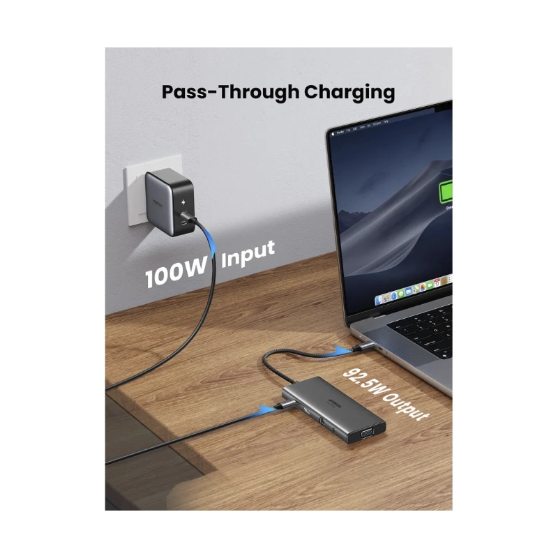 Buy UGREEN 45520 11-in-1 USB-C Docking Station 4K@60Hz HDMI, 100W PD, Gigabit Ethernet Online in Pakistan - UGREEN PK