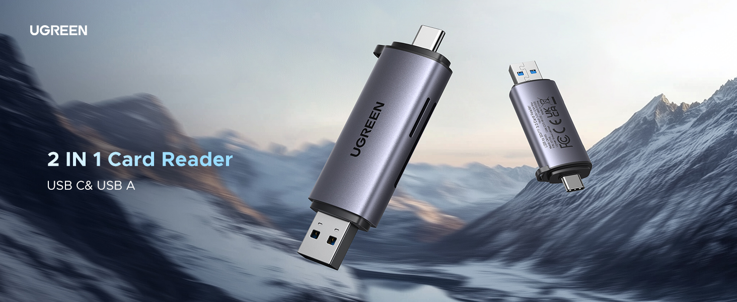 UGREEN 50706 SD Card Reader USB-C & USB-A 2-in-1, 5Gbps, Dual Slot Buy UGREEN 50706 SD Card Reader USB-C & USB-A 2-in-1, 5Gbps, Dual Slot Online in Pakistan - UGREEN PK