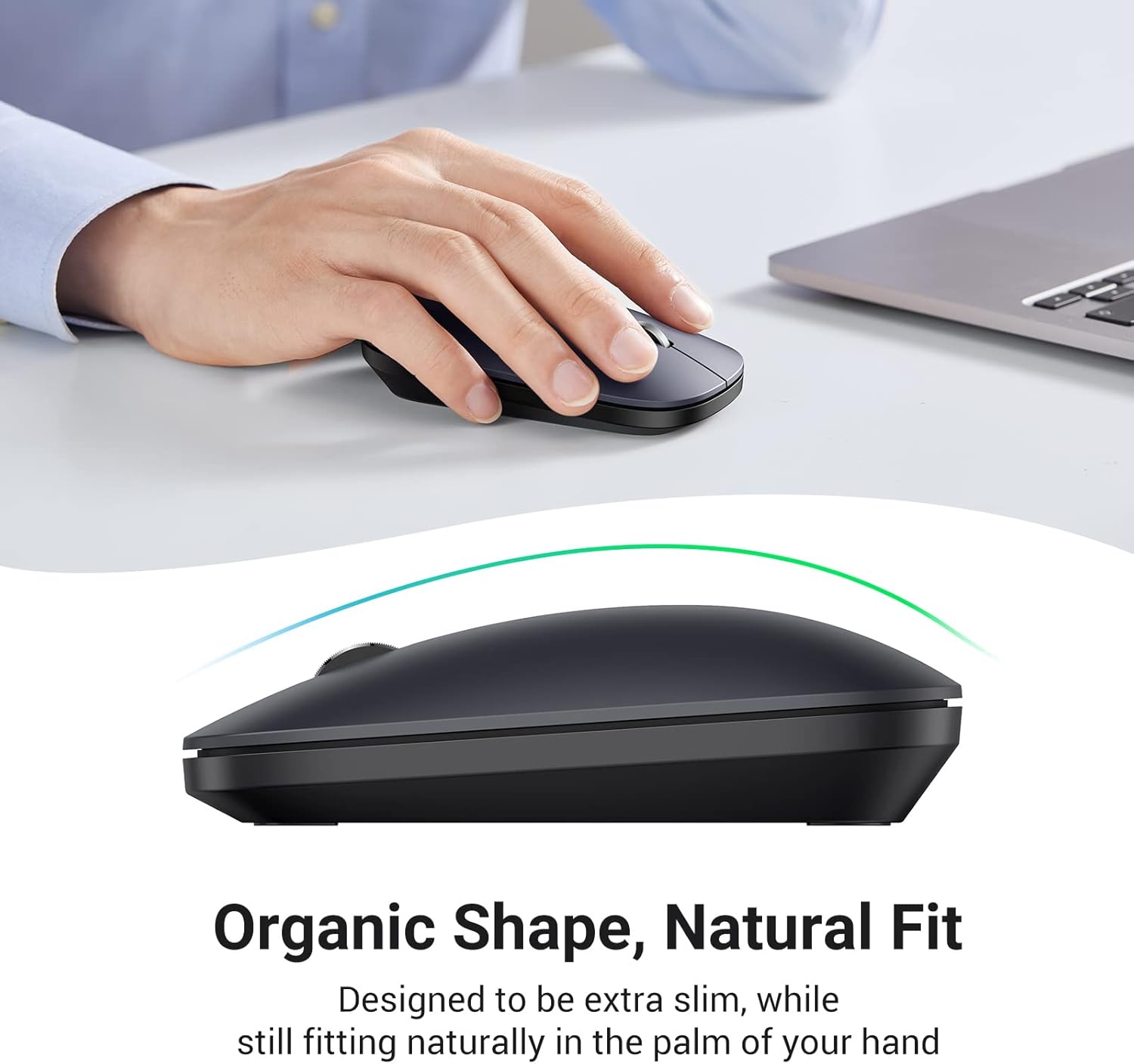 Buy UGREEN 90372 Wireless Mouse 2.4G Slim Portable (Black) 4000 DPI, Silent Click Online in Pakistan - UGREEN PK