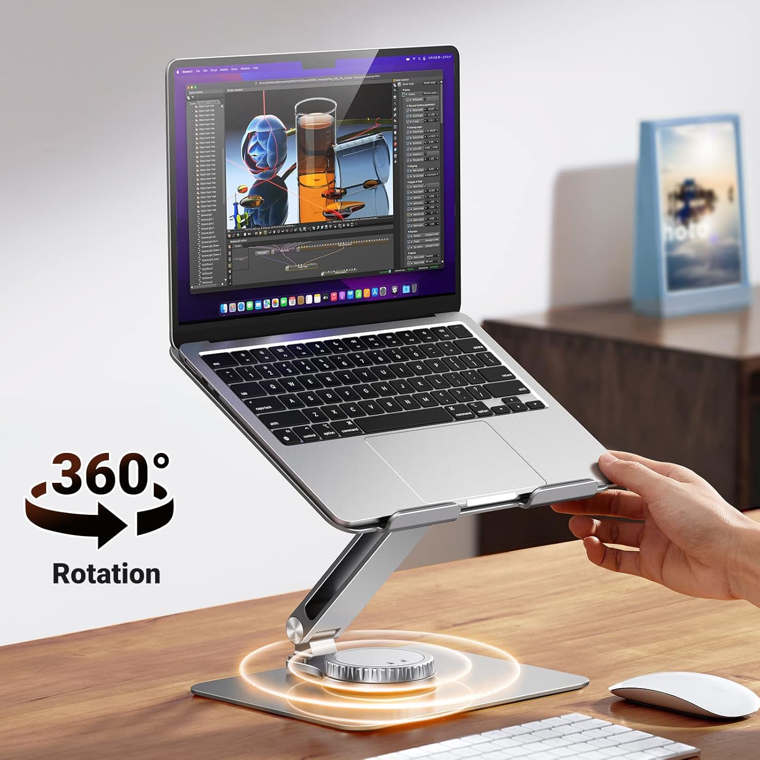Buy UGREEN 90849 Adjustable 360 Rotating Laptop Stand – Ergonomic Holder Online in Pakistan - UGREEN PK