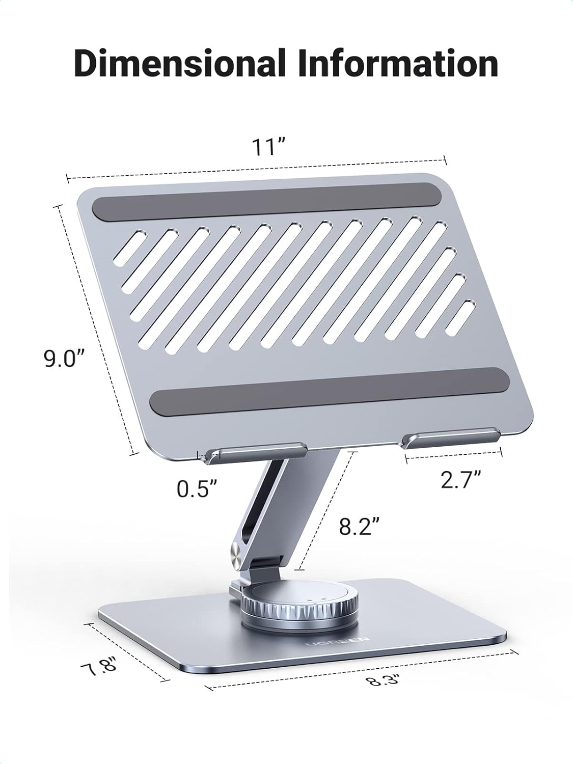 Buy UGREEN 90849 Adjustable 360 Rotating Laptop Stand – Ergonomic Holder Online in Pakistan - UGREEN PK