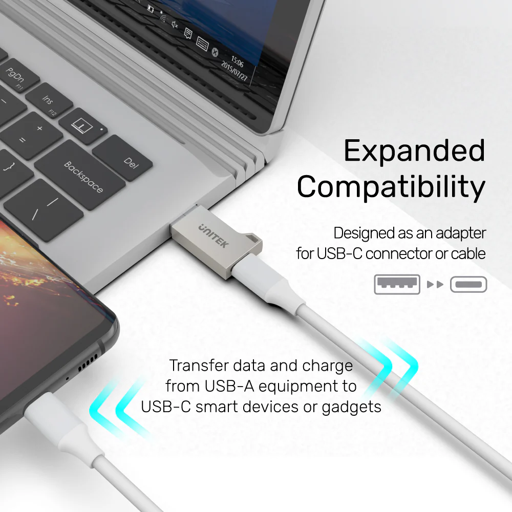 UNITEK USB-A to USB-C Adapter (USB 3.1 Gen1) Ultra-Compact 5Gbps Data & QC3.0 Fast Charging Buy UNITEK USB-A to USB-C Adapter (USB 3.1 Gen1) Ultra-Compact 5Gbps Data & QC3.0 Fast Charging Online in Pakistan - UGREEN PK