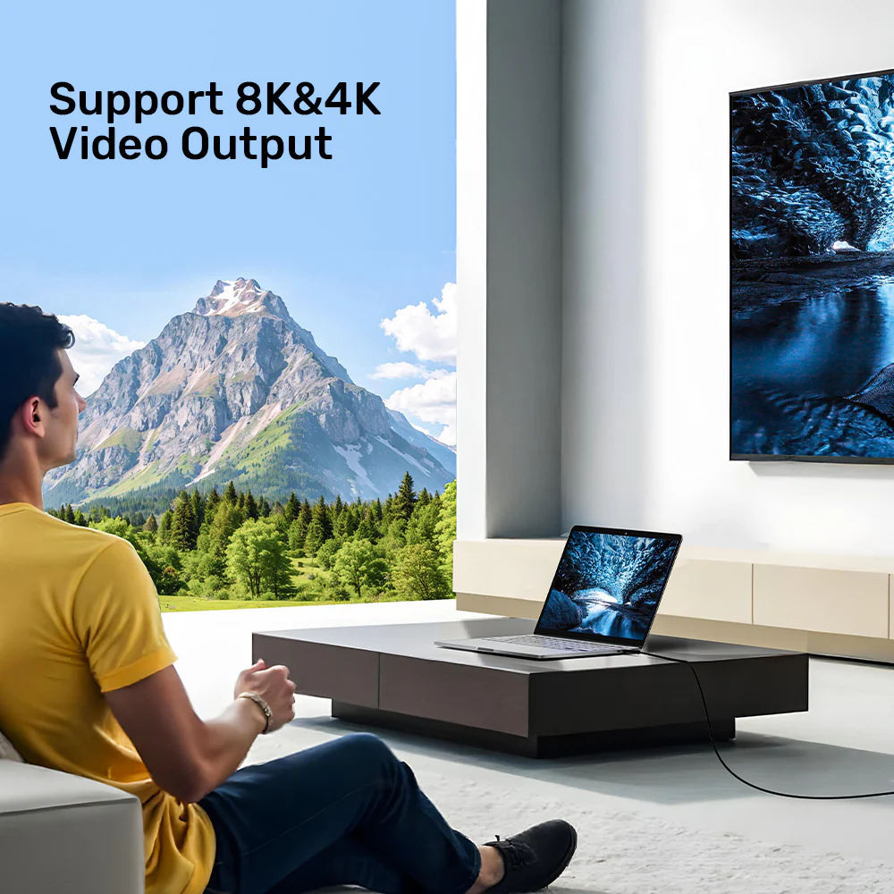 Buy UNITEK C14100ABK01-2M USB4 Certified Thunderbolt 3/4 Cable (2 Meter) 240W, 40Gbps, 8K@60Hz Online in Pakistan - UGREEN PK