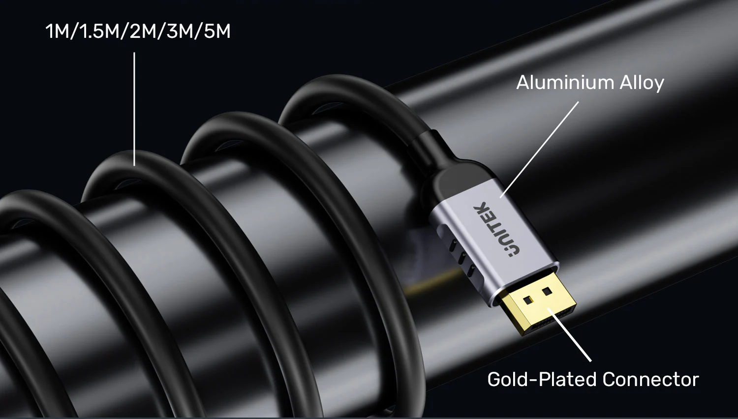 UNITEK C1628GY01 DisplayPort 1.4 Cable 8K@60Hz, 32.4Gbps, 240Hz, HDR, DSC 1.2 Buy UNITEK C1628GY01 DisplayPort 1.4 Cable 8K@60Hz, 32.4Gbps, 240Hz, HDR, DSC 1.2 Online in Pakistan - UGREEN PK