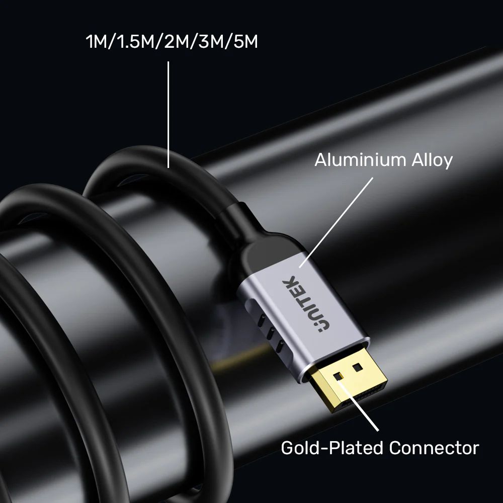 Buy UNITEK C1628GY01 DisplayPort 1.4 Cable 8K@60Hz, 32.4Gbps, 240Hz, HDR, DSC 1.2 Online in Pakistan - UGREEN PK