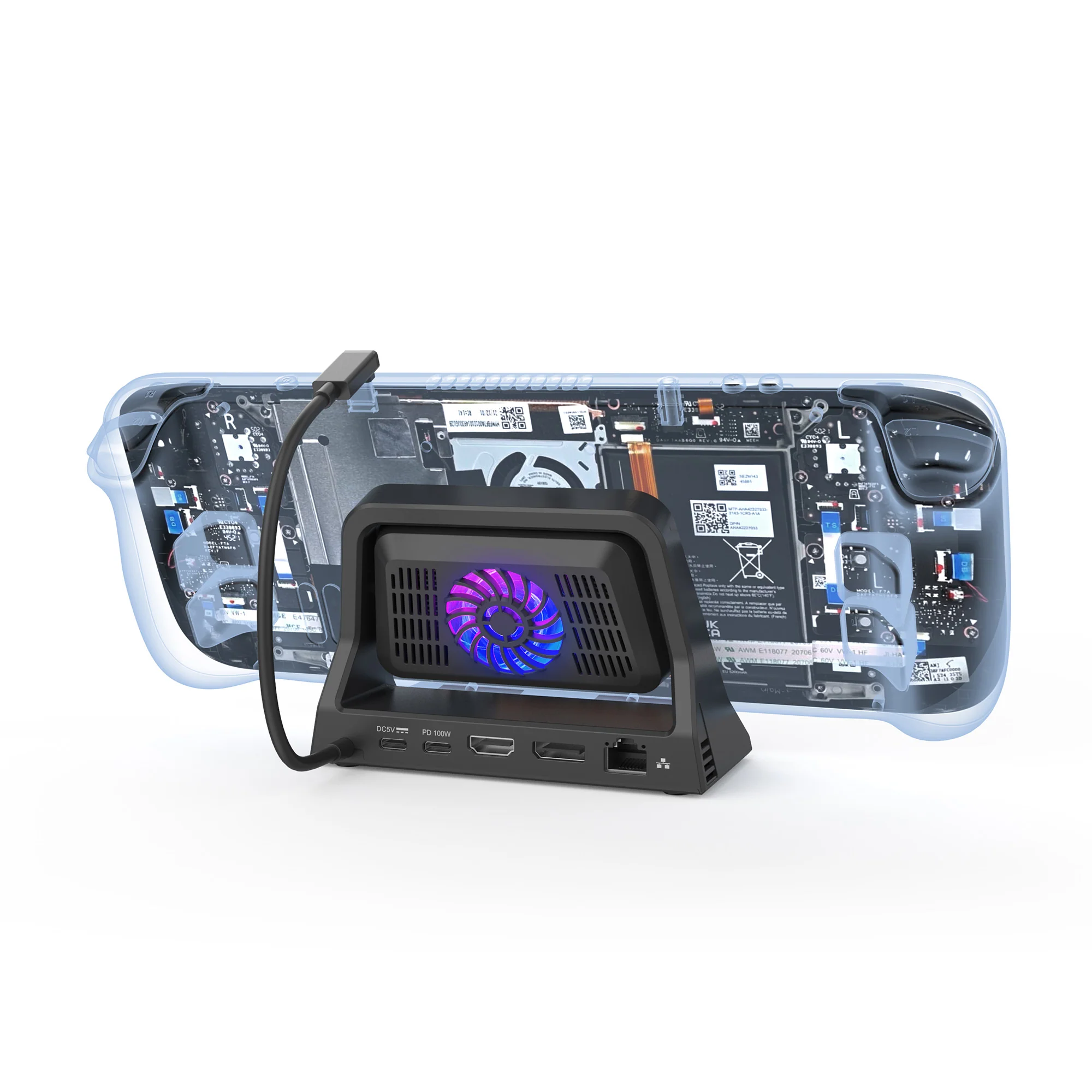 Buy UNITEK Cooling Dock Pro for Steam Deck 7-in-1 Docking Station with Active Cooling Online in Pakistan - UGREEN PK