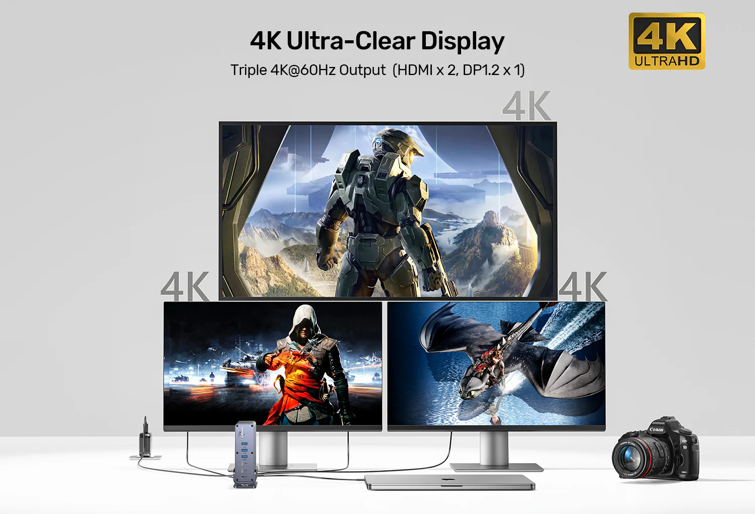 UNITEK 15-in-1 Universal DisplayLink Triple 4K@60Hz Docking Station, Aluminum, 360° Rotation Buy UNITEK 15-in-1 Universal DisplayLink Triple 4K@60Hz Docking Station, Aluminum, 360° Rotation Online in Pakistan - UGREEN PK