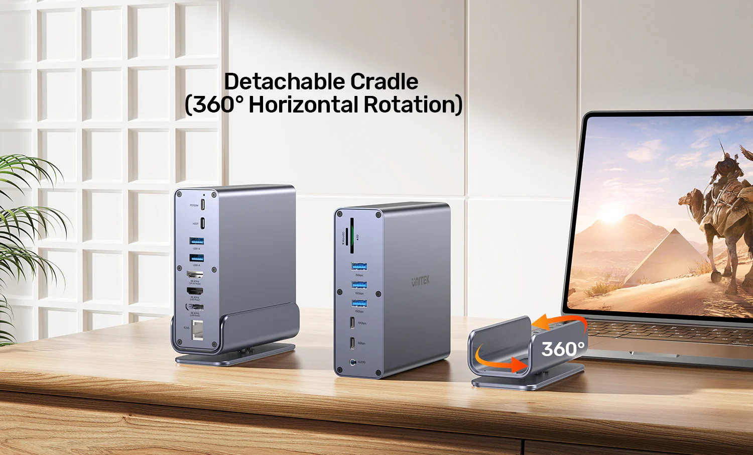 UNITEK 15-in-1 Universal DisplayLink Triple 4K@60Hz Docking Station, Aluminum, 360° Rotation Buy UNITEK 15-in-1 Universal DisplayLink Triple 4K@60Hz Docking Station, Aluminum, 360° Rotation Online in Pakistan - UGREEN PK