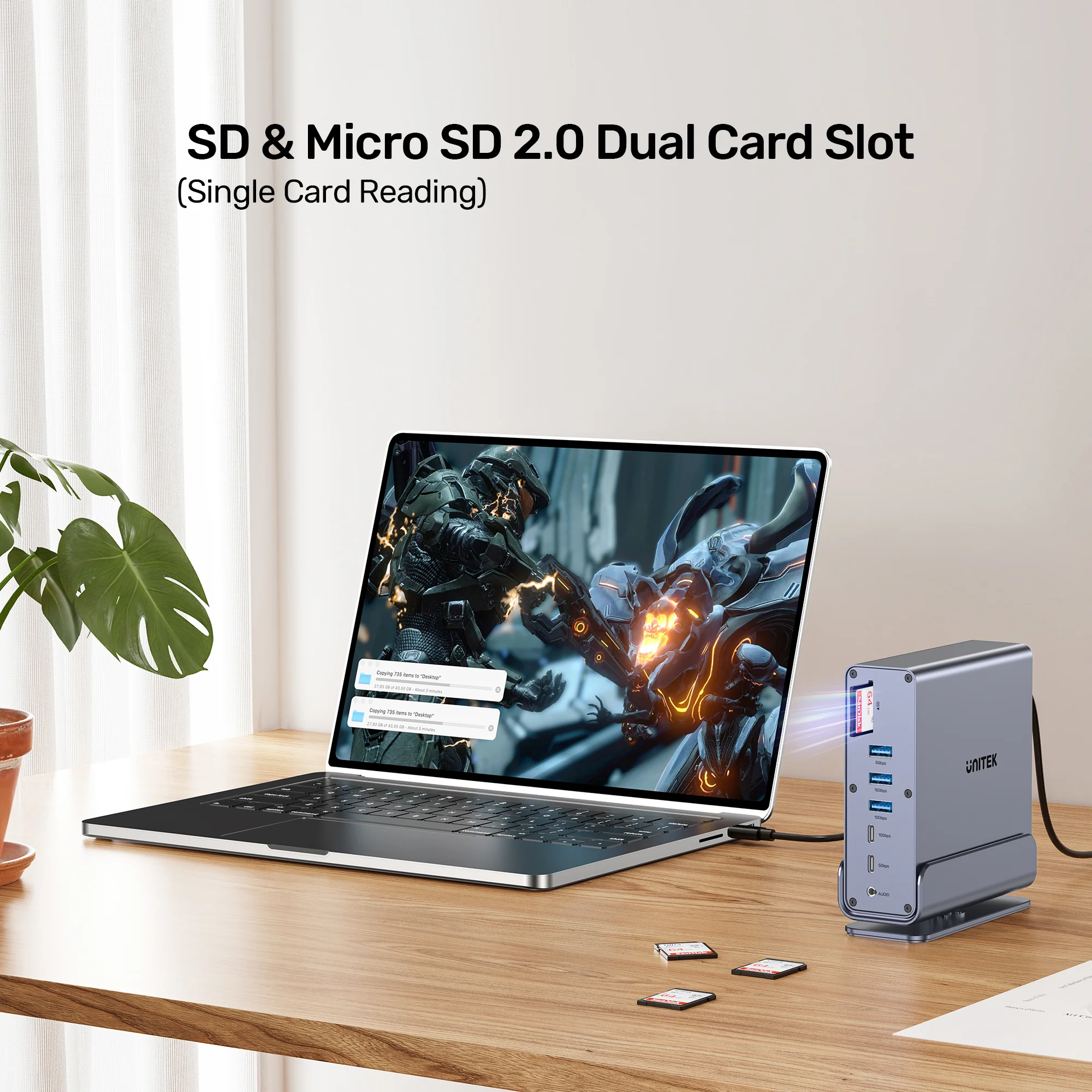 Buy UNITEK 15-in-1 Universal DisplayLink Triple 4K@60Hz Docking Station, Aluminum, 360° Rotation Online in Pakistan - UGREEN PK