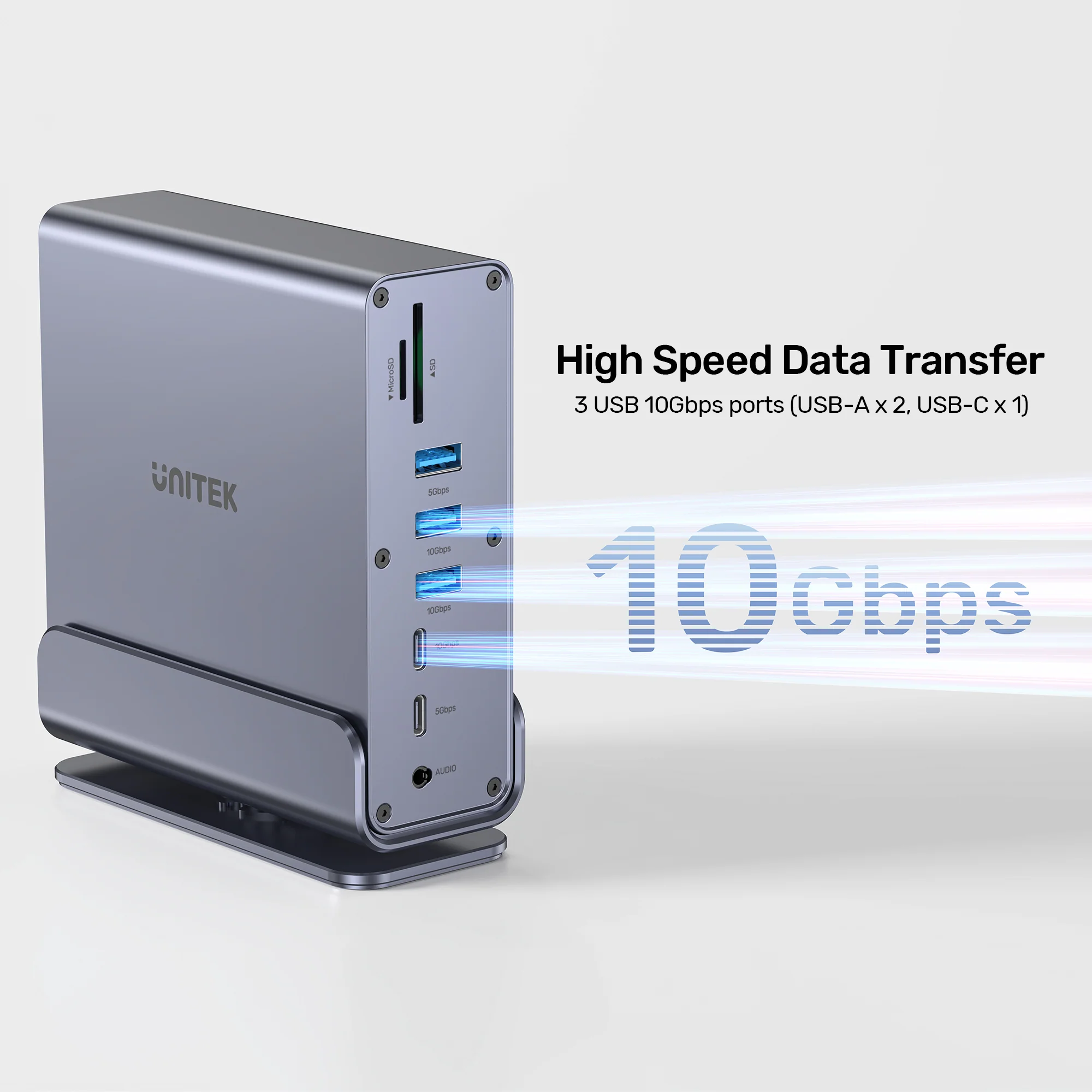 Buy UNITEK 15-in-1 Universal DisplayLink Triple 4K@60Hz Docking Station, Aluminum, 360° Rotation Online in Pakistan - UGREEN PK