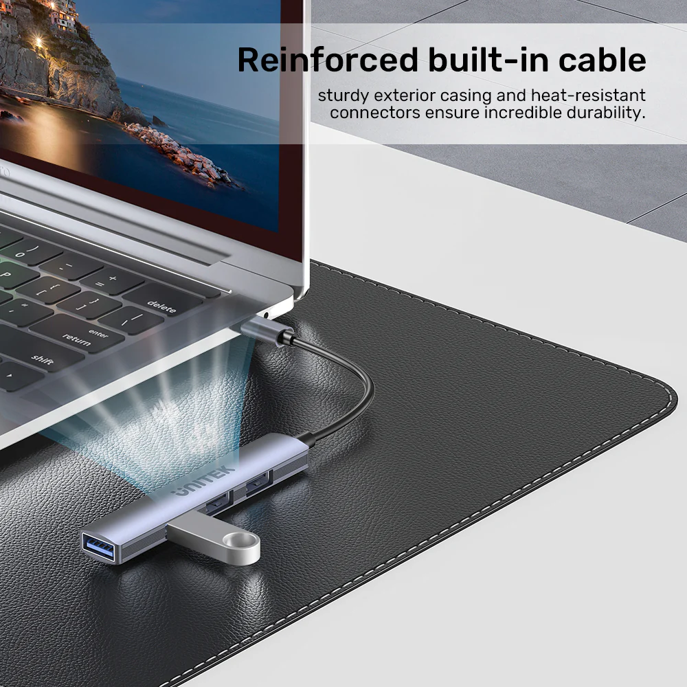 Buy UNITEK uHUB Q4 USB-C Hub 4-in-1 USB-A Adapter (5Gbps + 3x USB 2.0) Online in Pakistan - UGREEN PK