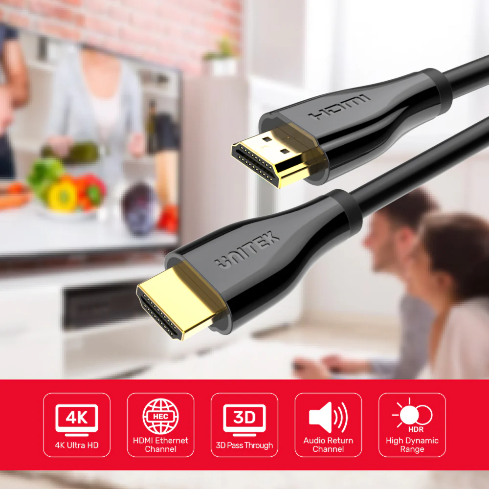 Buy UNITEK Premium Certified HDMI 2.0 Cable 4K@60Hz HDR with Ethernet Online in Pakistan - UGREEN PK