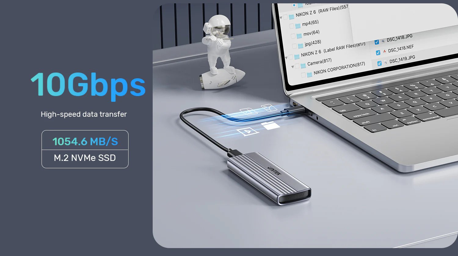 UNITEK M.2 NVMe SSD Enclosure USB-C 10Gbps, Aluminum Cooling Buy UNITEK M.2 NVMe SSD Enclosure USB-C 10Gbps, Aluminum Cooling Online in Pakistan - UGREEN PK