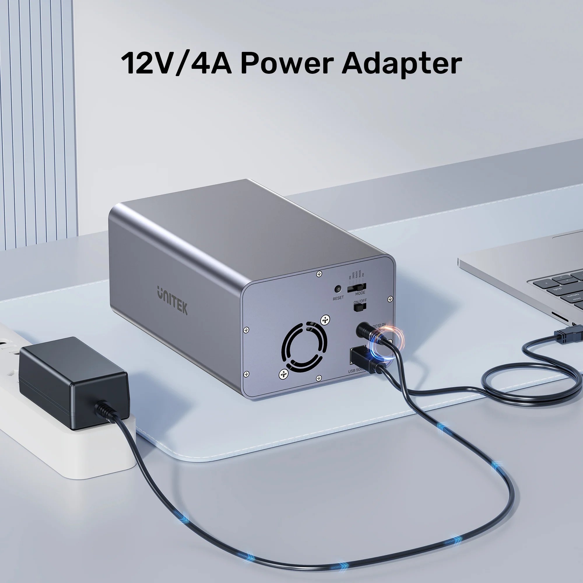 Buy UNITEK 2-Bay RAID External Hard Drive Enclosure (5Gbps 40TB Max) Dual 2.5"/3.5" SATA HDD/SSD Dock Online in Pakistan - UGREEN PK