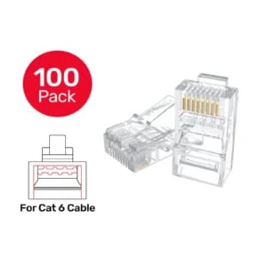 UNITEK Y-OT19TP CAT6 RJ45 Connectors 100 Piece Box