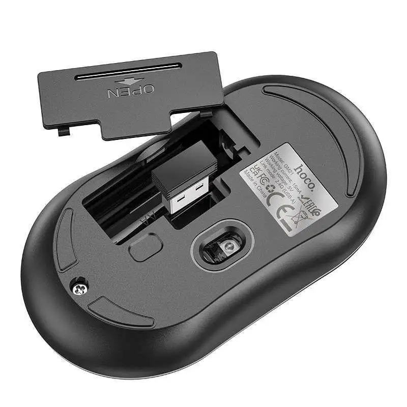 Buy HOCO GM21 Platinum 2.4G Wireless Mouse with 4D Button Plug & Play 10M Range Online in Pakistan - UGREEN PK