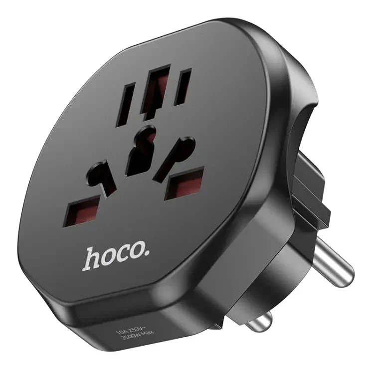 Buy HOCO AC6 Universal Travel Adapter Converter EU Plug 10A/250V Online in Pakistan - UGREEN PK