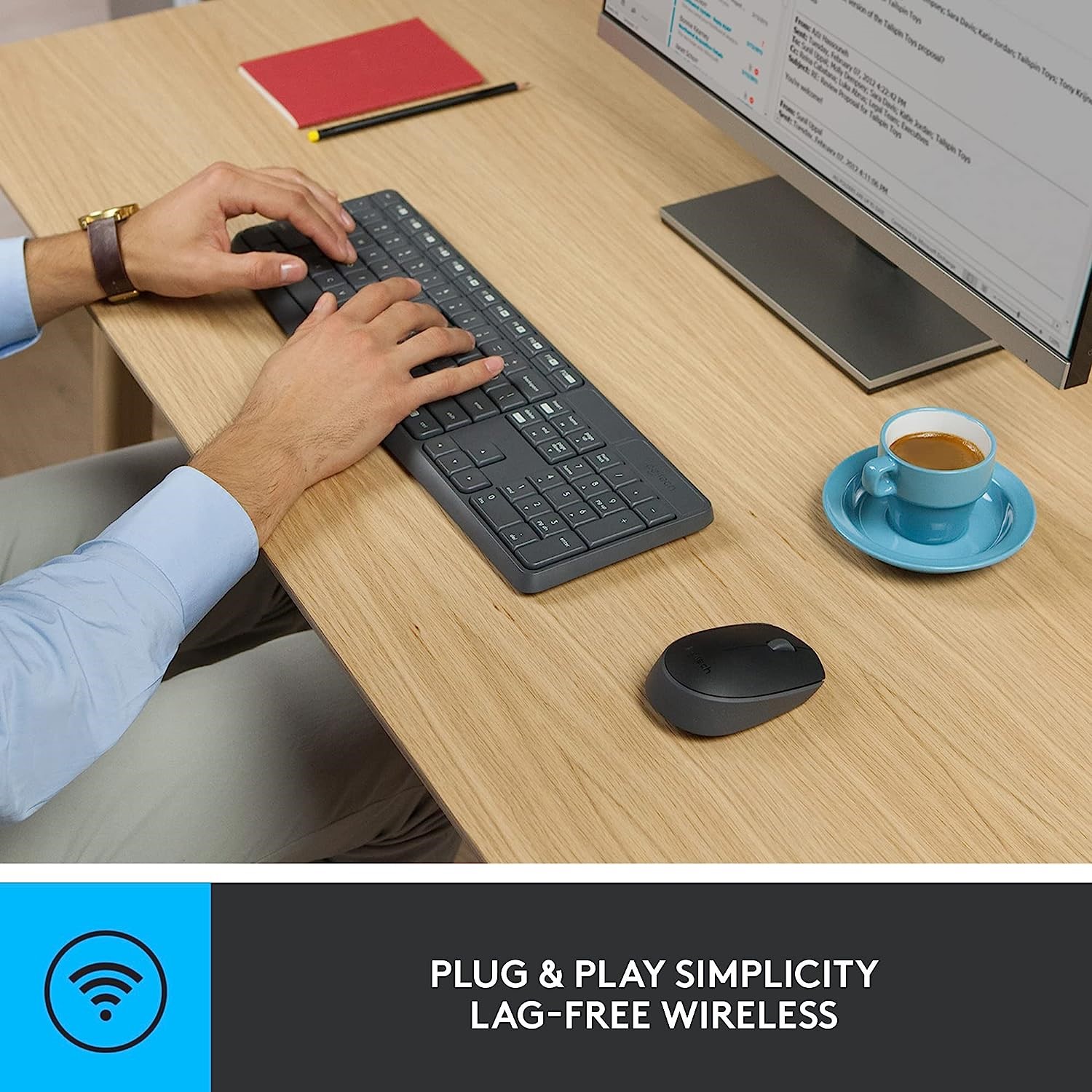 Buy Logitech MK235 Wireless Keyboard and Mouse Combo 3-Year Keyboard Battery Online in Pakistan - UGREEN PK
