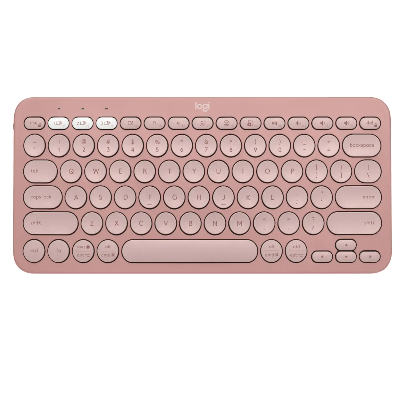 Logitech 920-011755 Pebble Keys 2 K380s Bluetooth Keyboard Rose