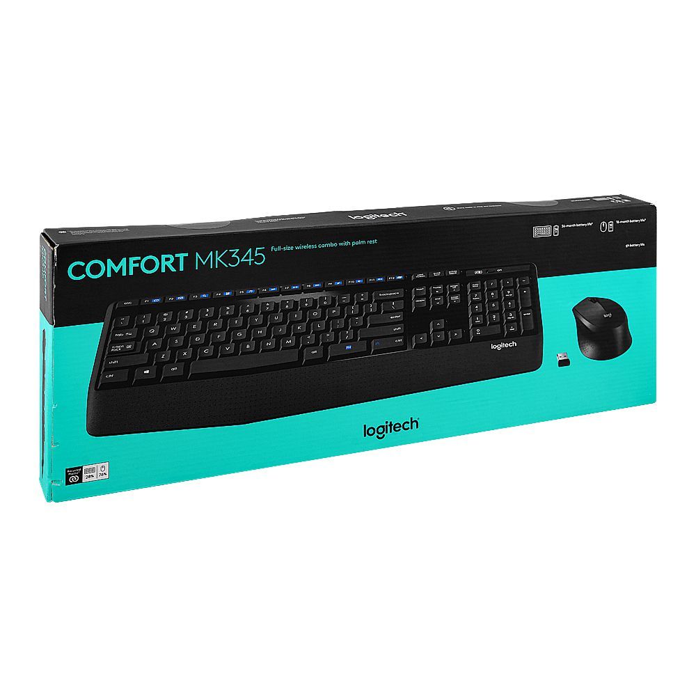 Buy Logitech MK345 Wireless Combo, Full-Size Keyboard with Palm Rest, Spill-Resistant Online in Pakistan - UGREEN PK