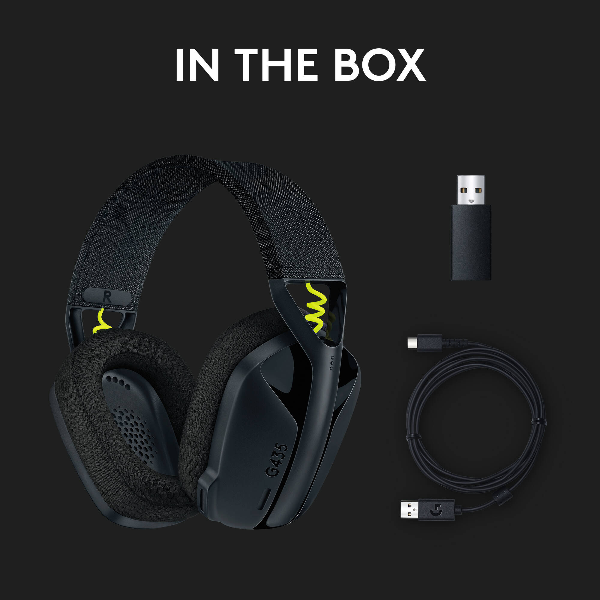 Buy Logitech G435 LIGHTSPEED & Bluetooth Wireless Gaming Headset (Black) 18-Hour Battery, 165g Lightweight Online in Pakistan - UGREEN PK