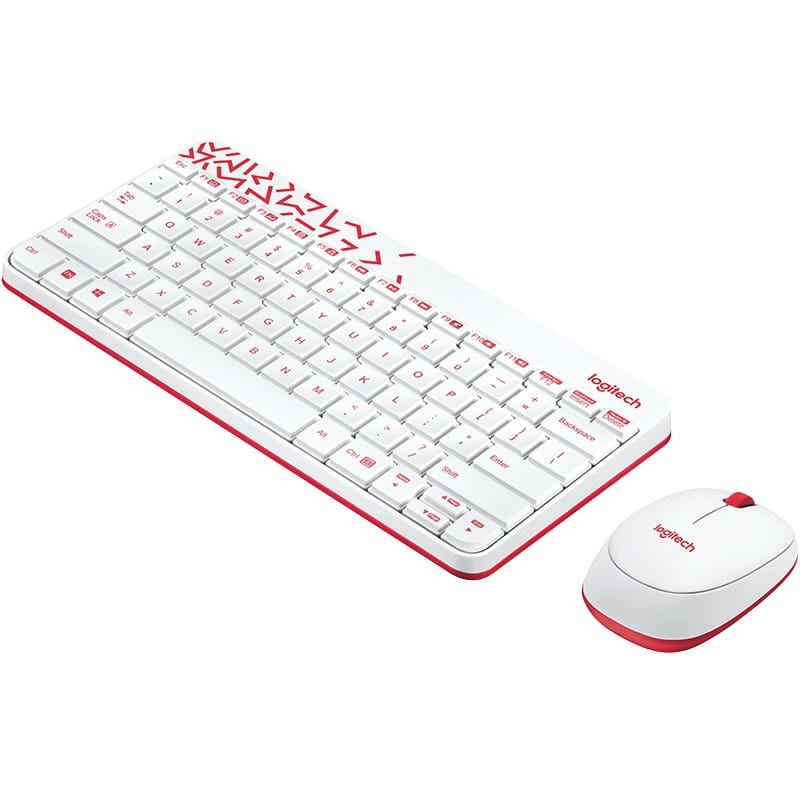 Buy Logitech MK240 Wireless Keyboard and Mouse Combo - White/Vivid Red Online in Pakistan - UGREEN PK