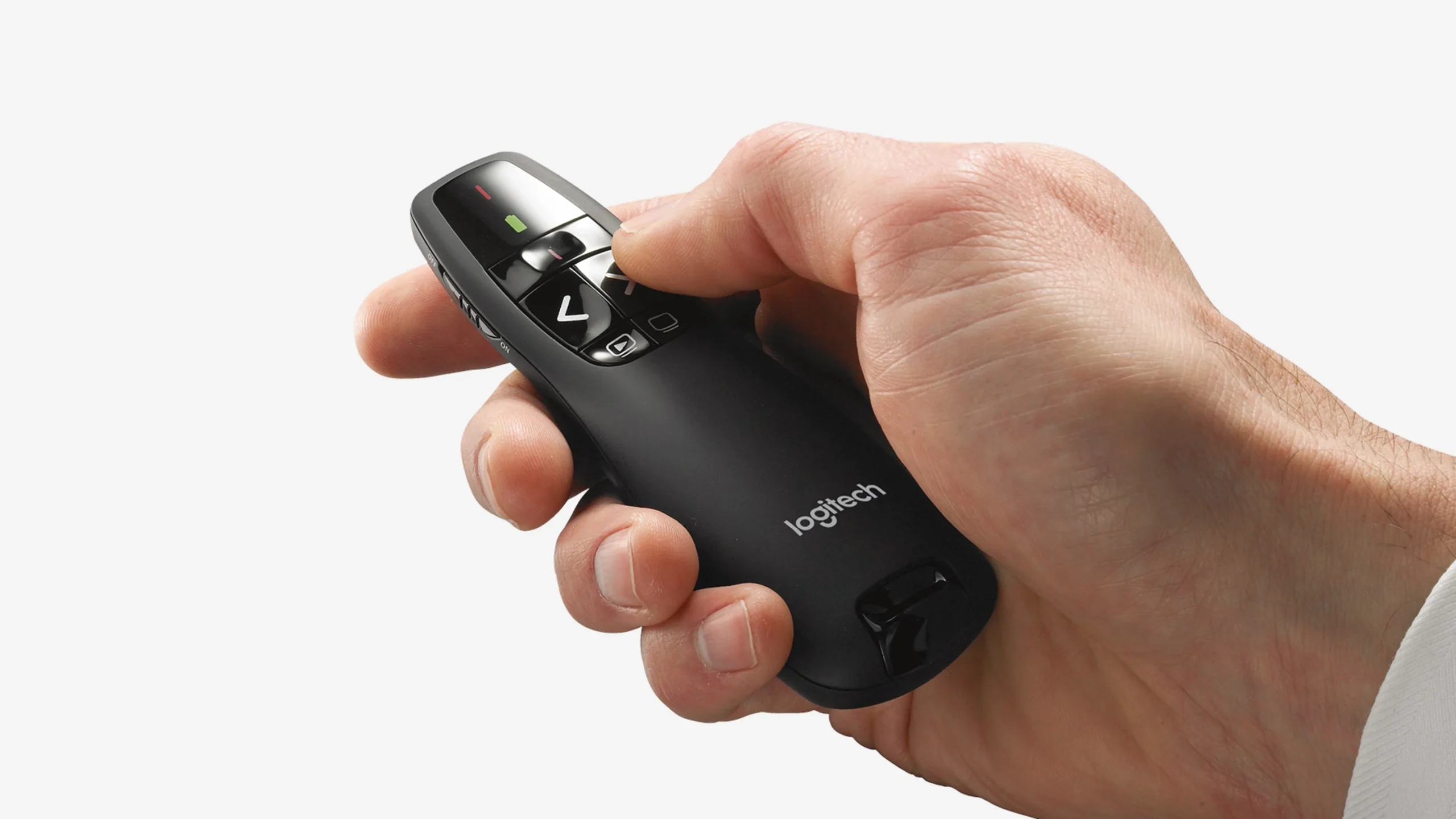 Logitech R400 Wireless Presenter with Red Laser Pointer (15M Range) Plug & Play USB Receiver Buy Logitech R400 Wireless Presenter with Red Laser Pointer (15M Range) Plug & Play USB Receiver Online in Pakistan - UGREEN PK