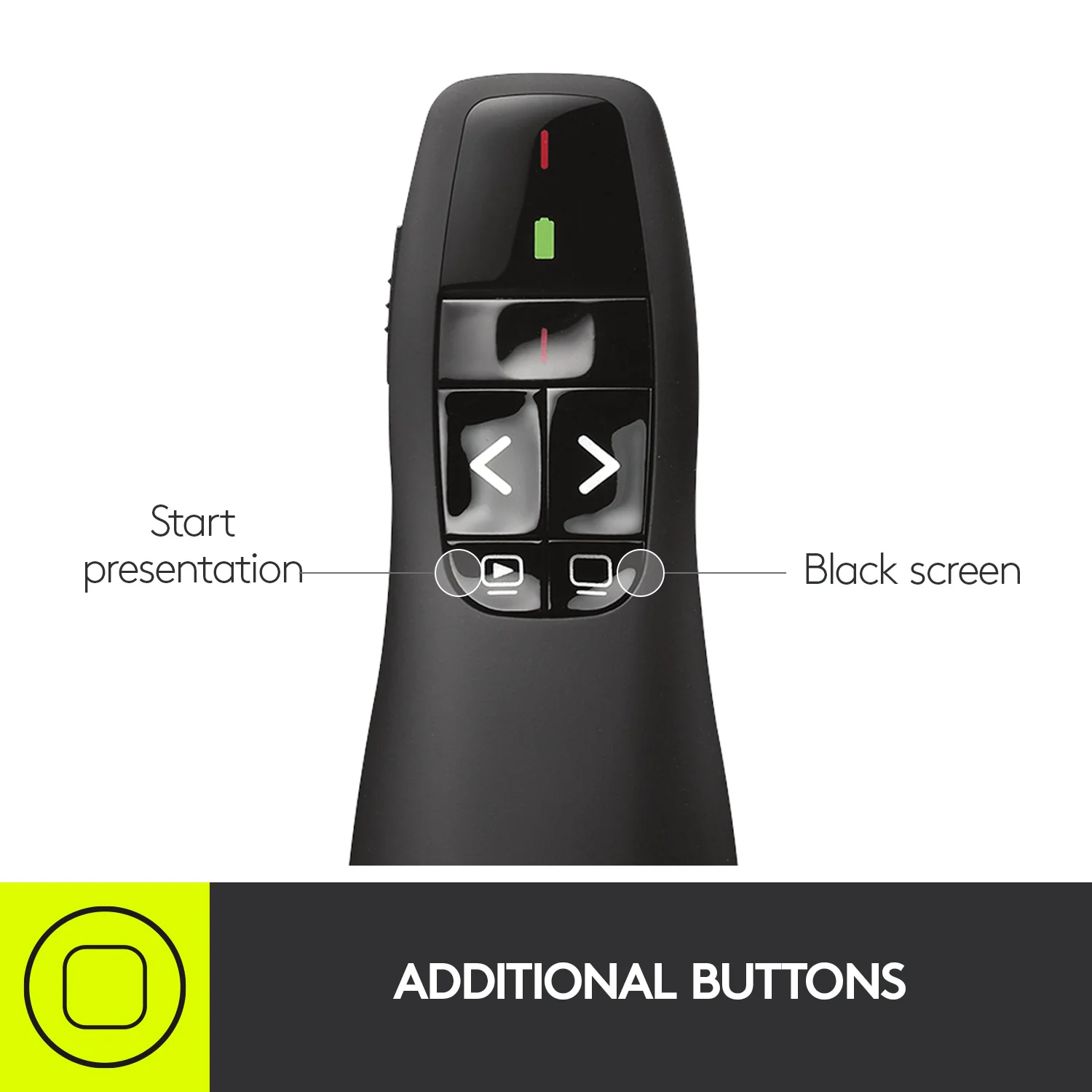Buy Logitech R400 Wireless Presenter with Red Laser Pointer (15M Range) Plug & Play USB Receiver Online in Pakistan - UGREEN PK