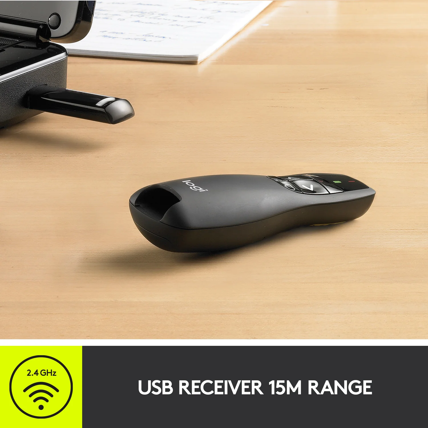 Buy Logitech R400 Wireless Presenter with Red Laser Pointer (15M Range) Plug & Play USB Receiver Online in Pakistan - UGREEN PK