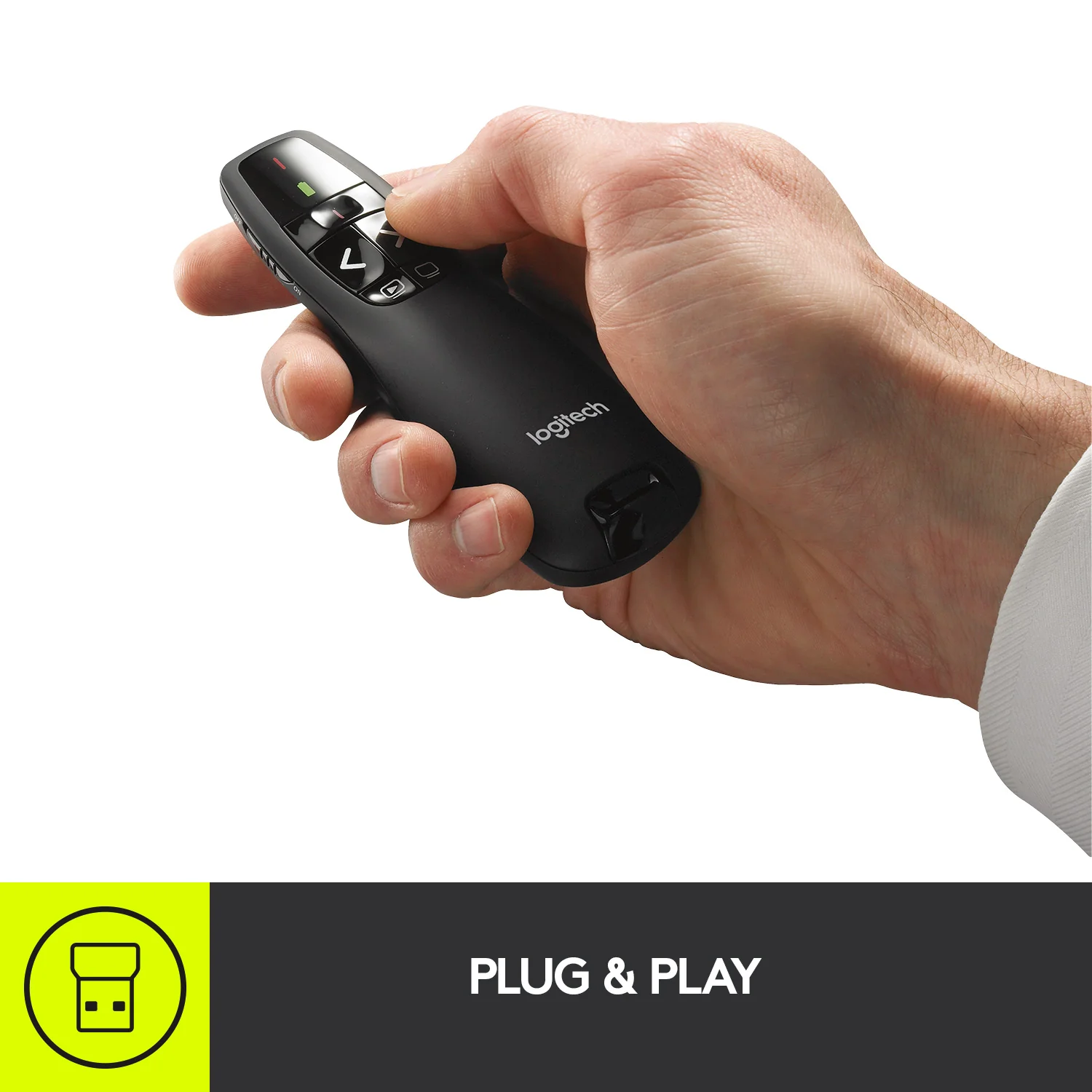 Buy Logitech R400 Wireless Presenter with Red Laser Pointer (15M Range) Plug & Play USB Receiver Online in Pakistan - UGREEN PK