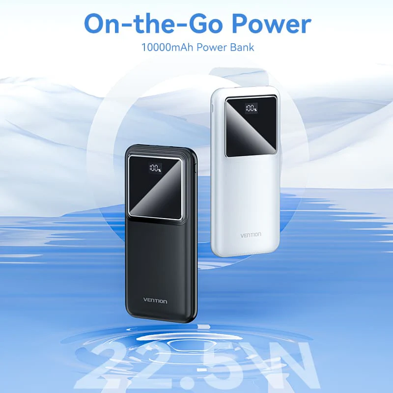 Buy VENTION FHKB0 10000mAh Power Bank with 22.5W PD 3.0 Fast Charging Battery iPhone 17/16/15 /14 Online in Pakistan - UGREEN PK