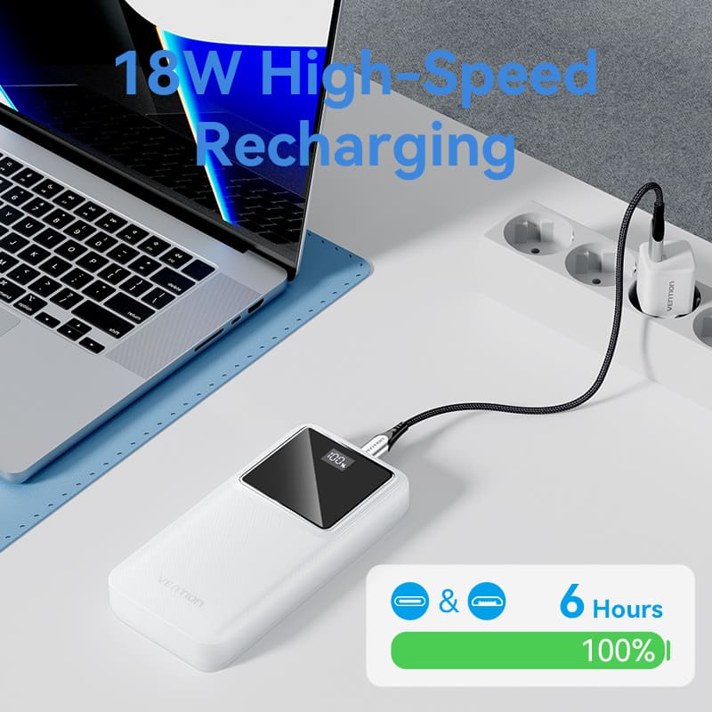 Buy VENTION FHLB0 20000mAh Power Bank with 22.5W PD 3.0 Fast Charging Battery iPhone 17/16/15 /14 Online in Pakistan - UGREEN PK