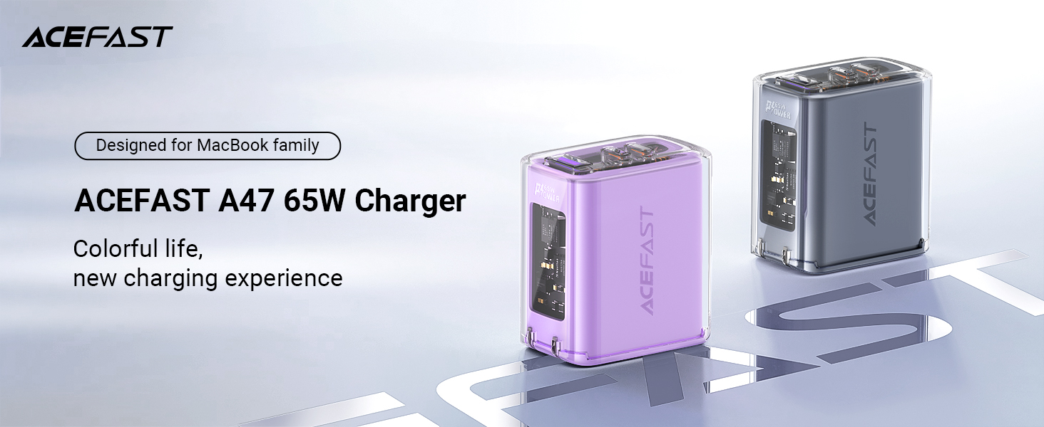 Acefast A47 65W GaN3 Fast Charger 3-Port Transparent Design AI Temp Control Buy Acefast A47 65W GaN3 Fast Charger 3-Port Transparent Design AI Temp Control Online in Pakistan - UGREEN PK