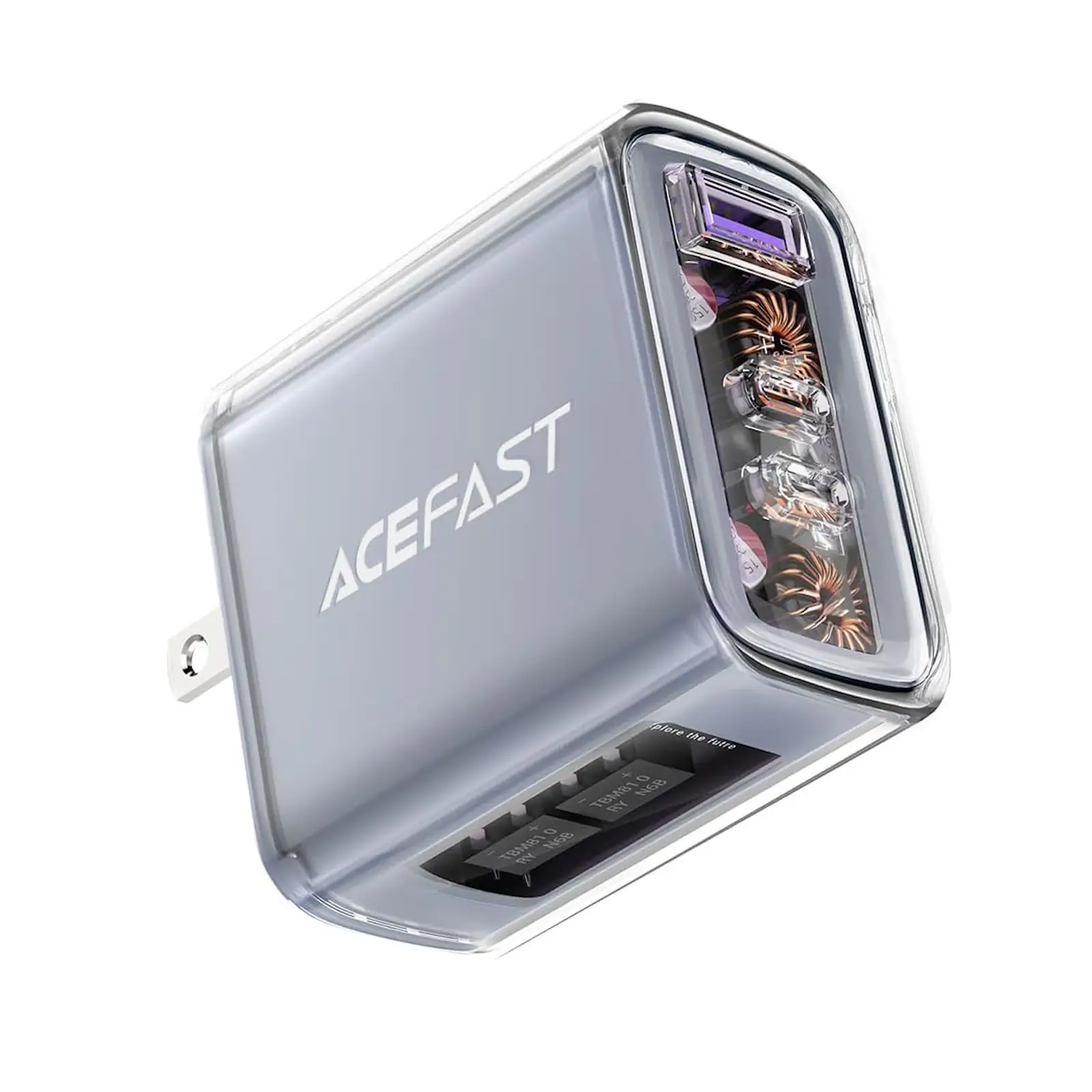 Buy Acefast A47 65W GaN3 Fast Charger 3-Port Transparent Design AI Temp Control Online in Pakistan - UGREEN PK