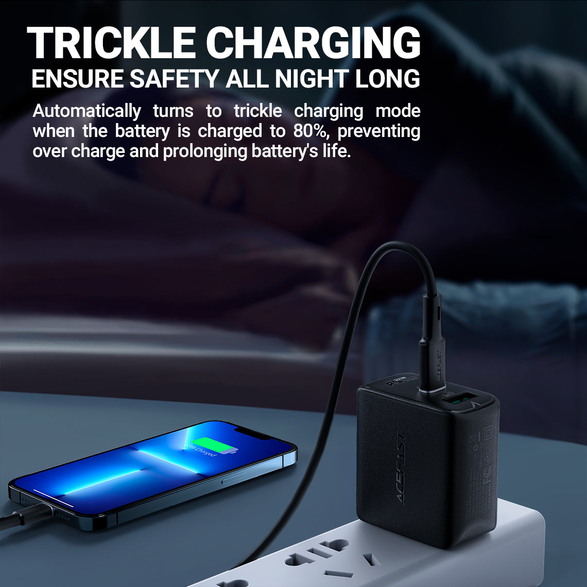 Acefast A7 PD 32W Wall Charger USB-C 20W PD (Black) US Plug for iPhone, Samsung Buy Acefast A7 PD 32W Wall Charger USB-C 20W PD (Black) US Plug for iPhone, Samsung Online in Pakistan - UGREEN PK