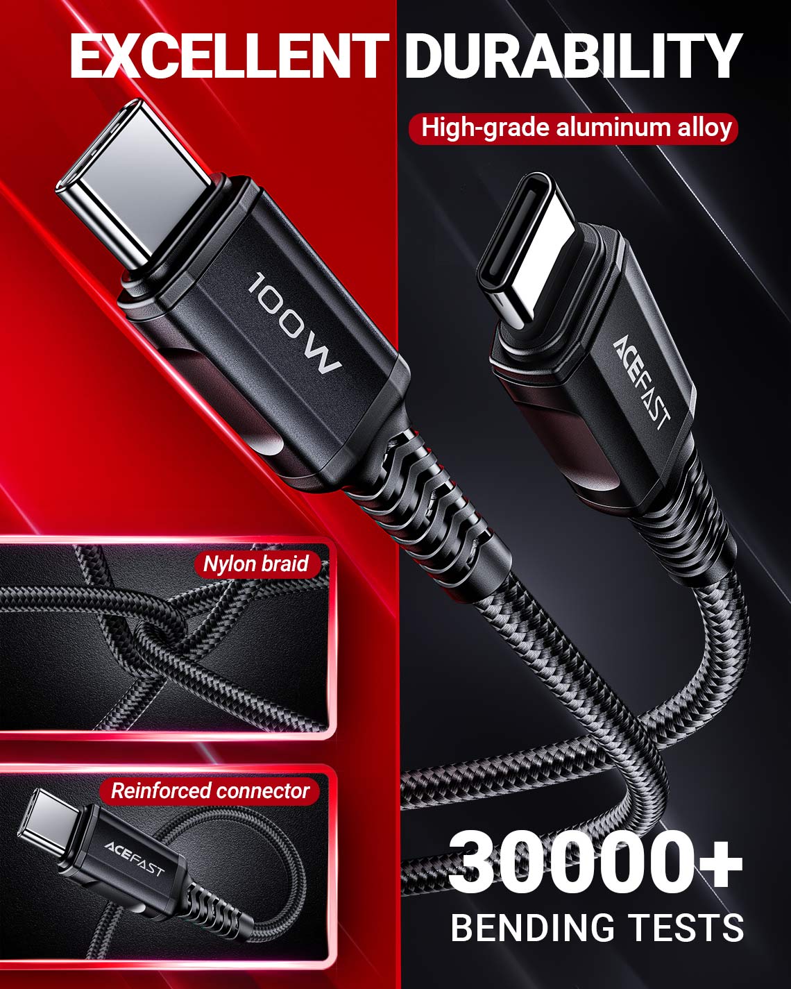Acefast C4-03 100W USB-C to USB-C Fast Charging Cable (2 Meter) E-Marker Chip Compatible for iPhone 17/16/15 Buy Acefast C4-03 100W USB-C to USB-C Fast Charging Cable (2 Meter) E-Marker Chip Compatible for iPhone 17/16/15 Online in Pakistan - UGREEN PK