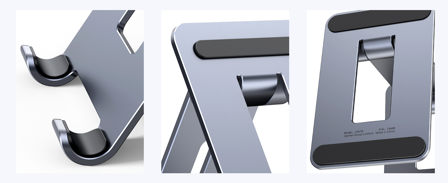 UGREEN 15608 Aluminum Phone Stand Holder Adjustable Foldable Desktop Dock for iPhone 17/16/15 Pro Max Buy UGREEN 15608 Aluminum Phone Stand Holder Adjustable Foldable Desktop Dock for iPhone 17/16/15 Pro Max Online in Pakistan - UGREEN PK