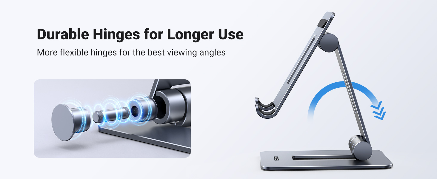 UGREEN 15608 Aluminum Phone Stand Holder Adjustable Foldable Desktop Dock for iPhone 17/16/15 Pro Max Buy UGREEN 15608 Aluminum Phone Stand Holder Adjustable Foldable Desktop Dock for iPhone 17/16/15 Pro Max Online in Pakistan - UGREEN PK